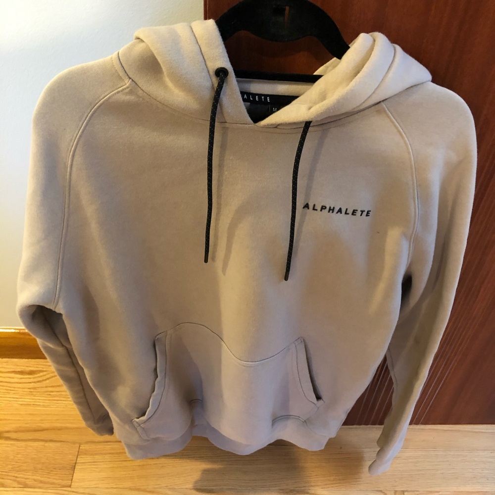 Alphalete Scripted Medium Sand Hoodie